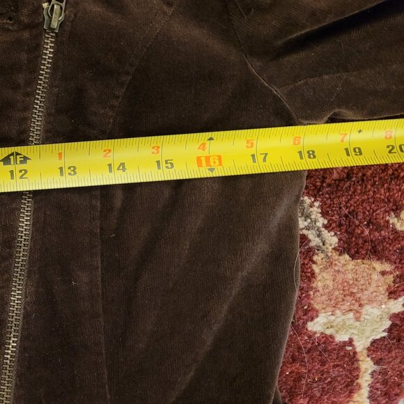 Coco & Tashi Chocolate Brown Military Style Velvet Jacket - Large - Picture 5 of 7